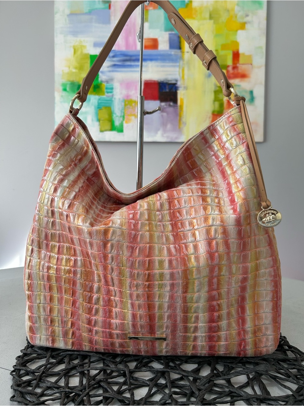Brahmins Isabella Multi Royalton Hobo Shoulder Bag NWT